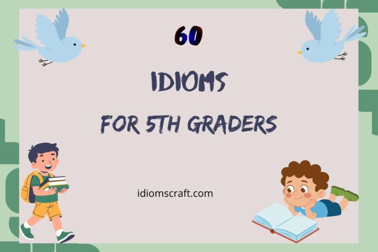 idioms for 5th graders