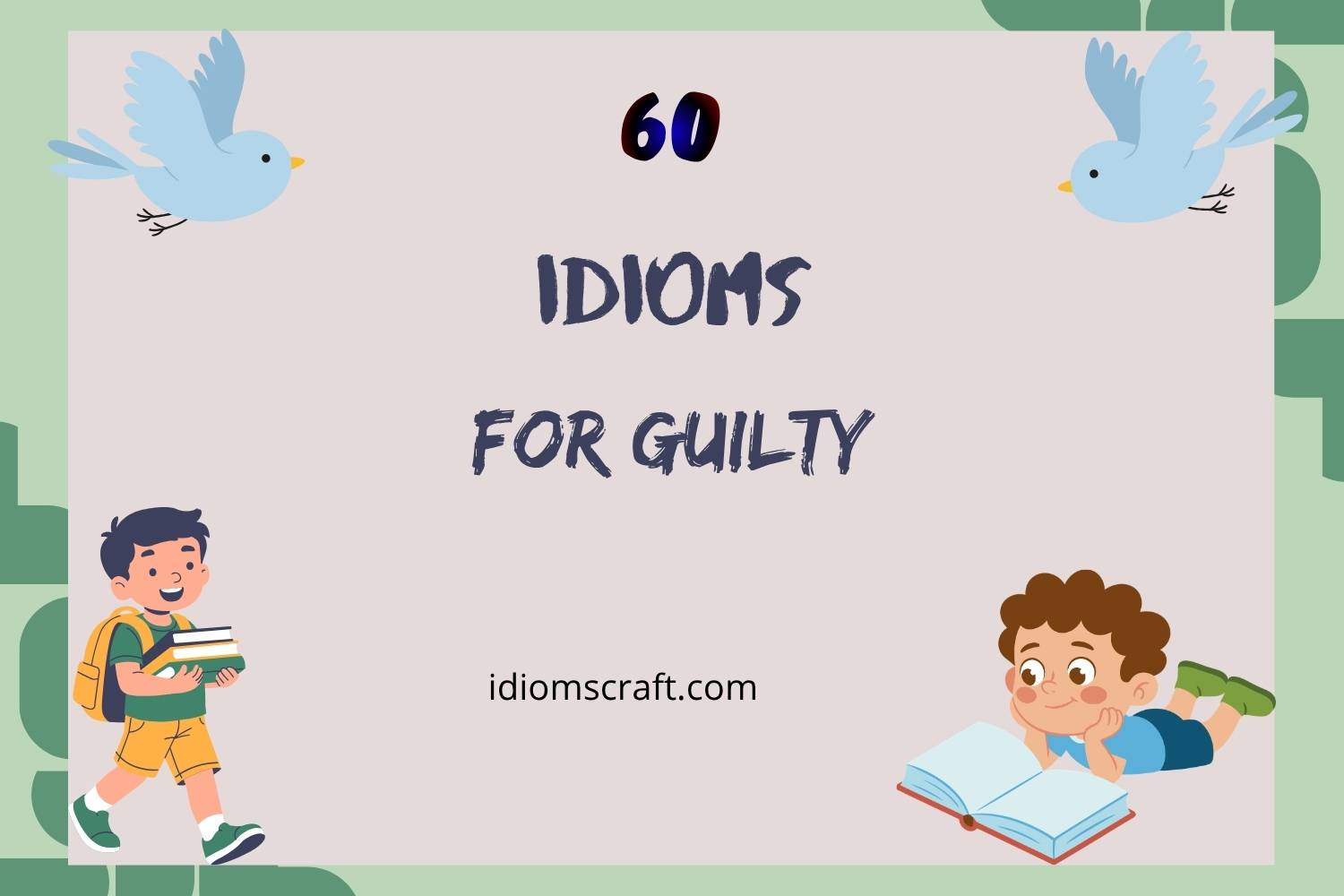 idioms for guilty