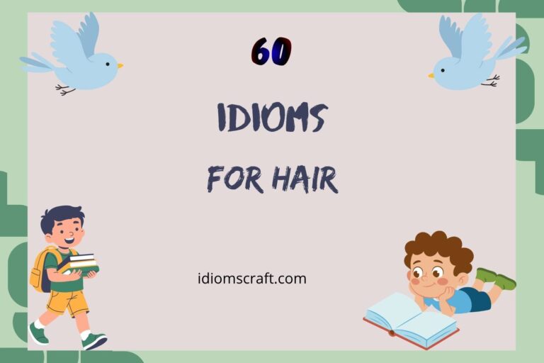 idioms for hair