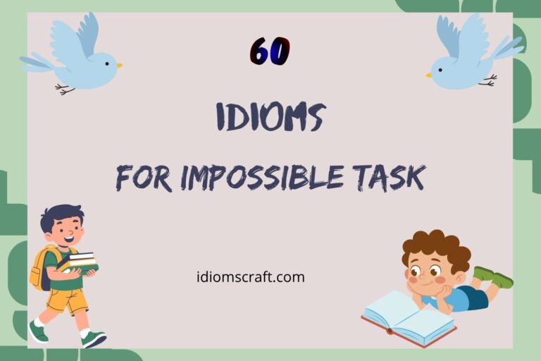 idioms for impossible task