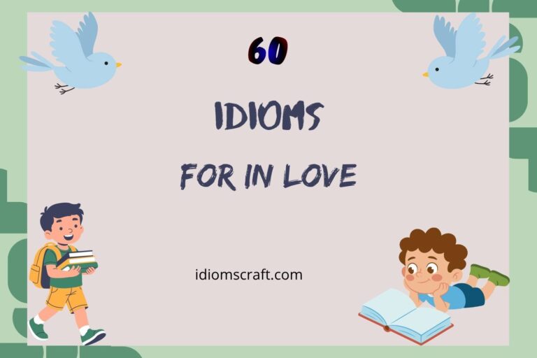 idioms for in love