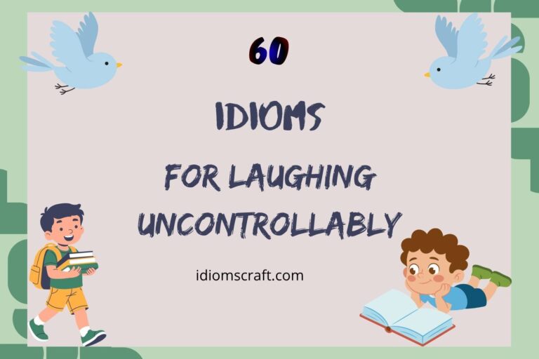 idioms for laughing uncontrollably