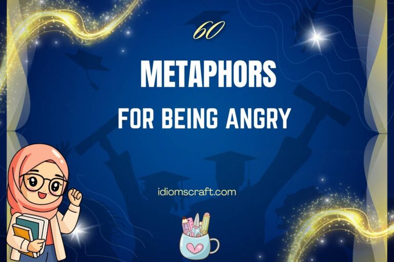 metaphors for being angry
