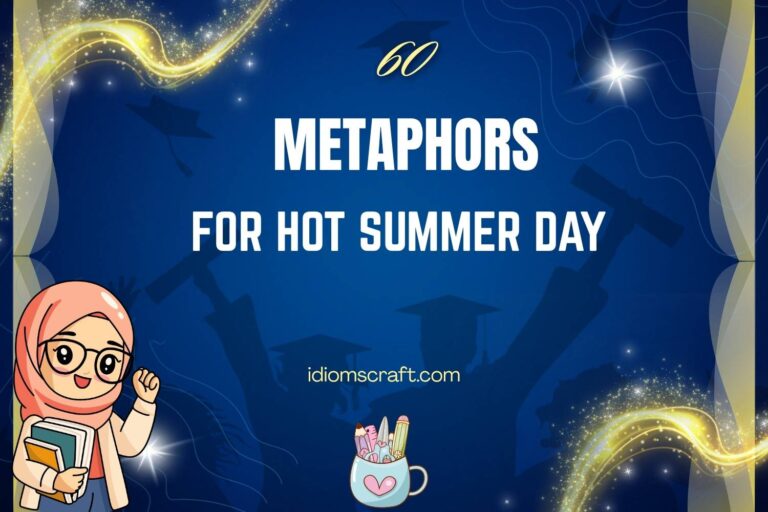 metaphors for hot summer day