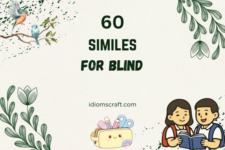 similes for blind